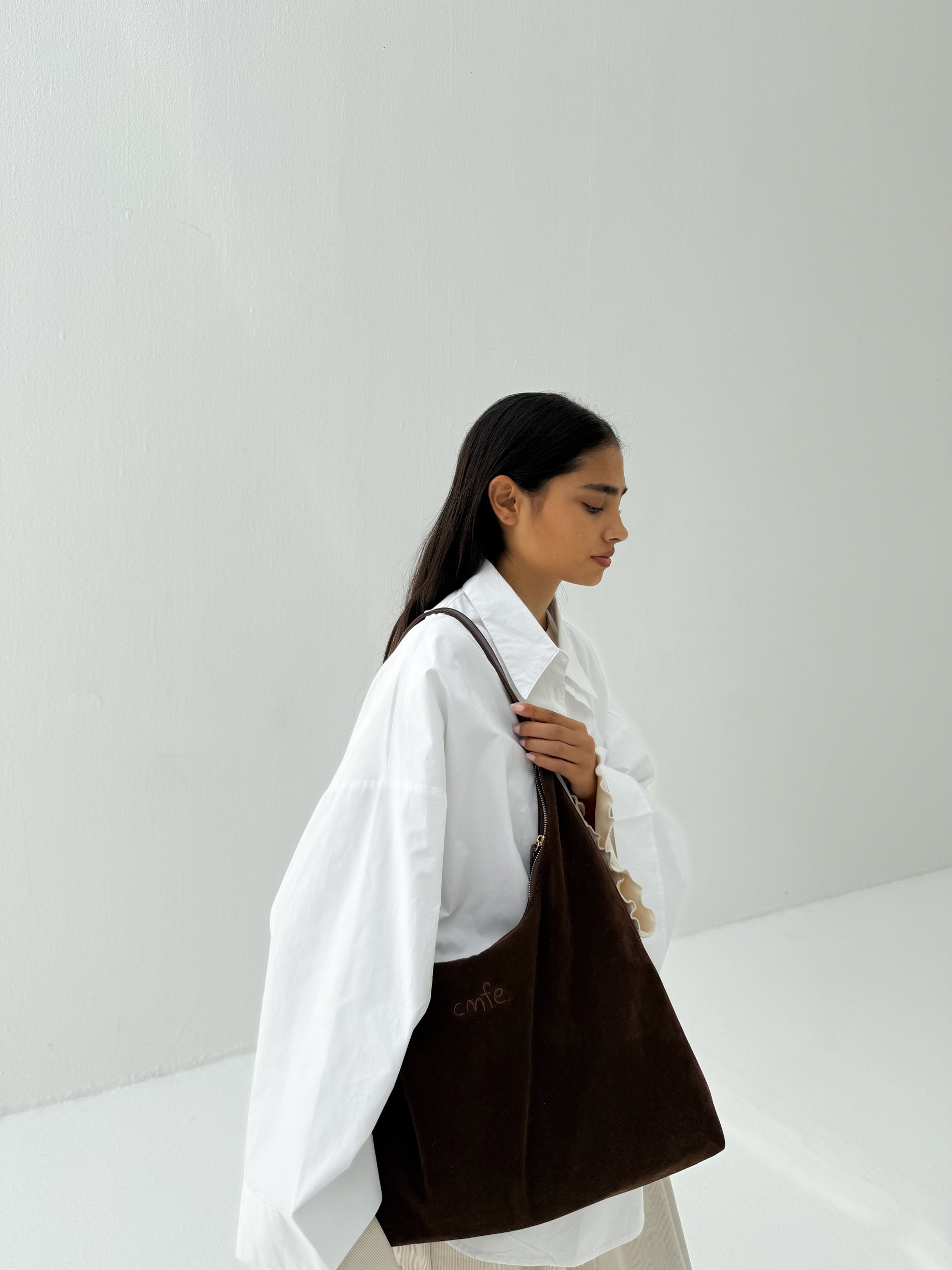cmfe. handbag - coffee brown