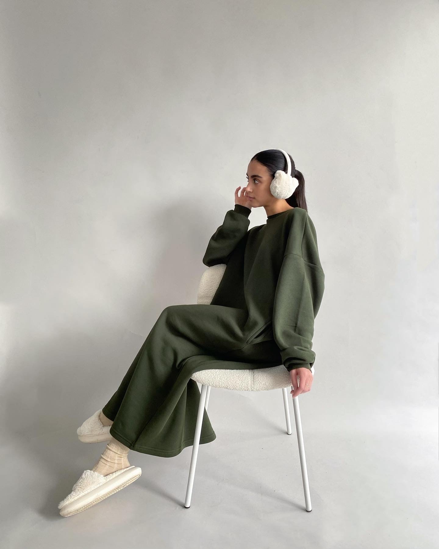 cmfe. jumper dress - khaki