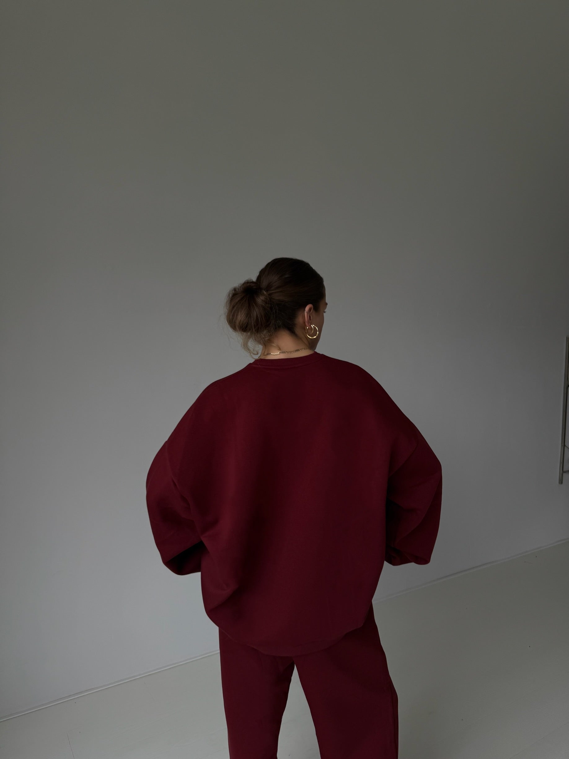 cmfe. sweatshirt - burgundy