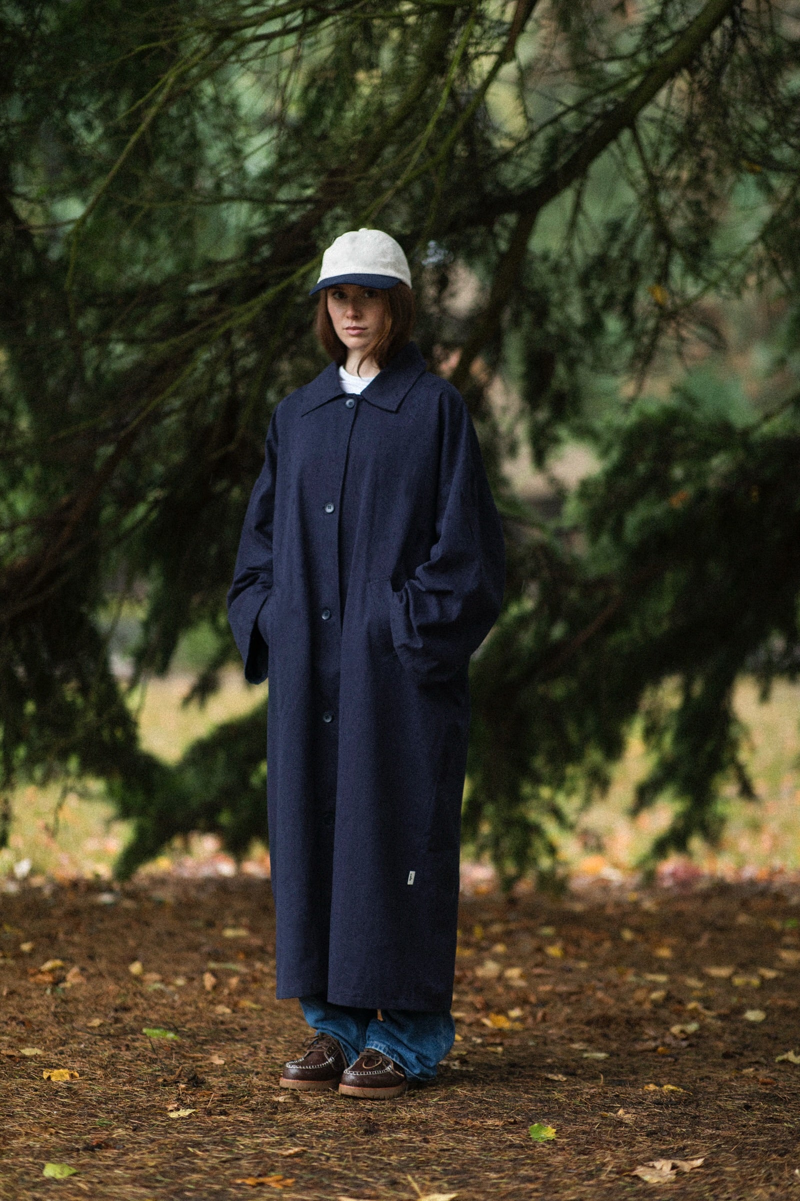 cmfe. trenchcoat - navy – COMFEE.