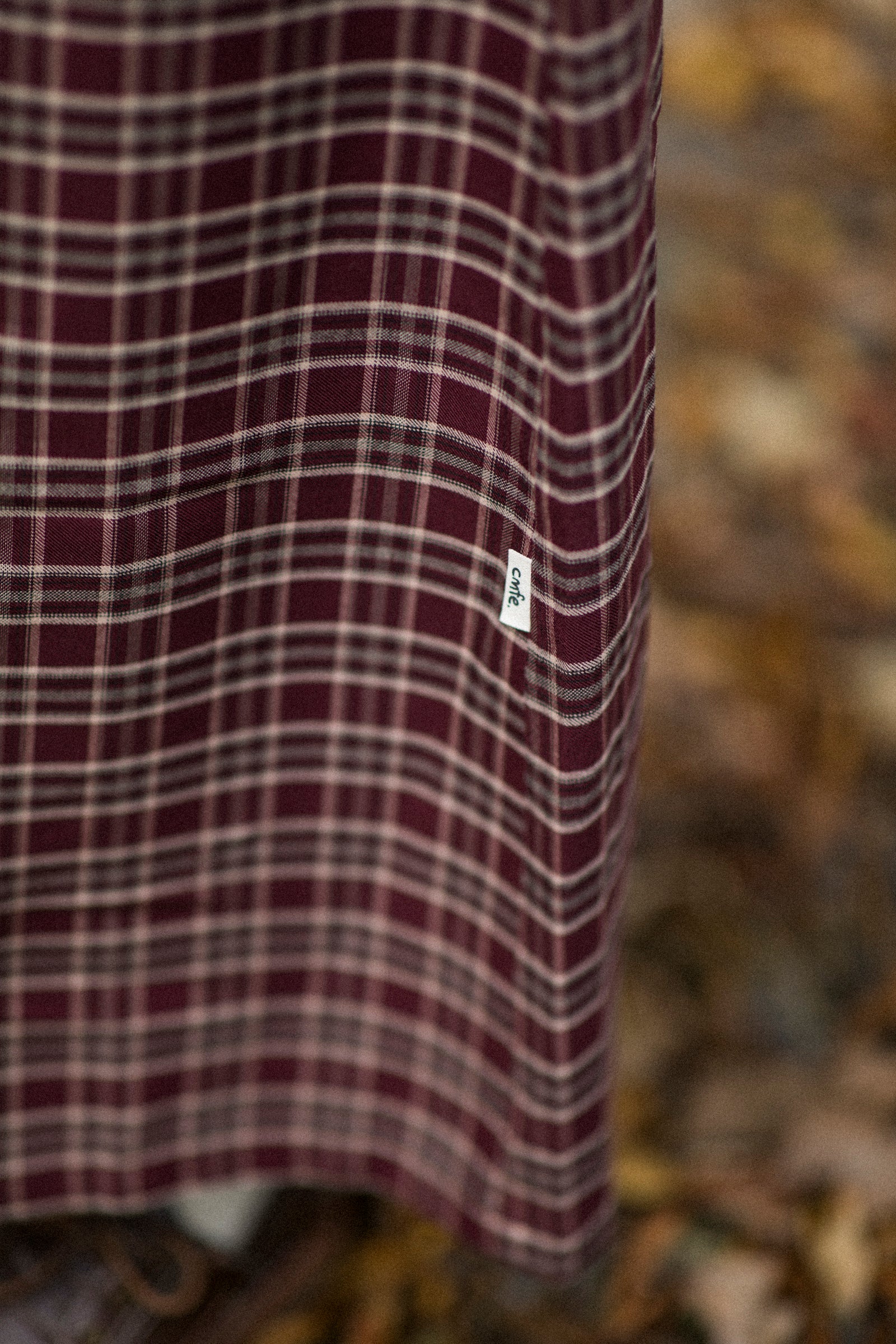 cmfe. maxi skirt - brown plaid