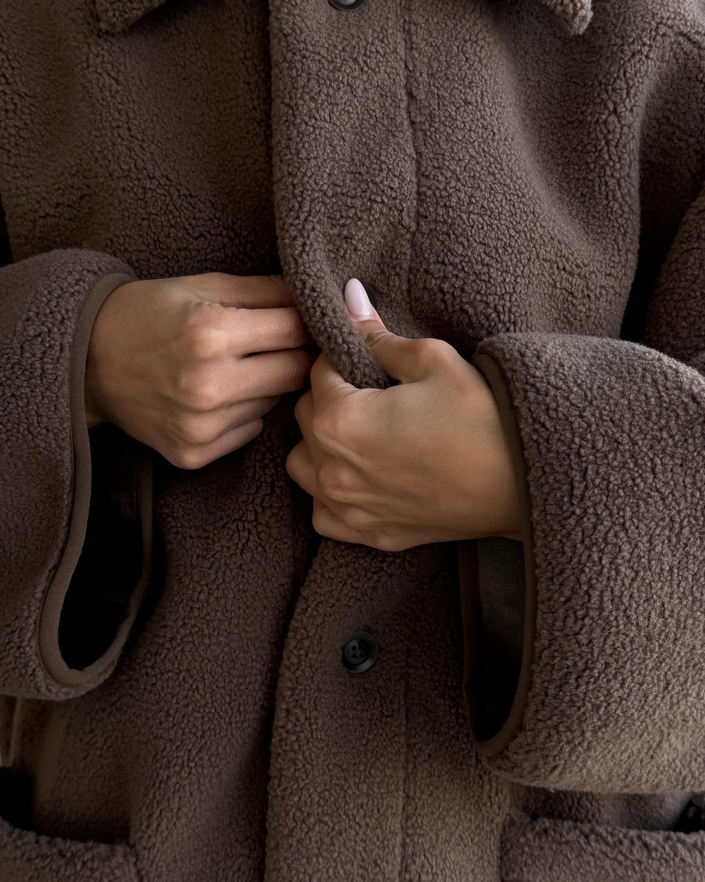 oversized teddy coat