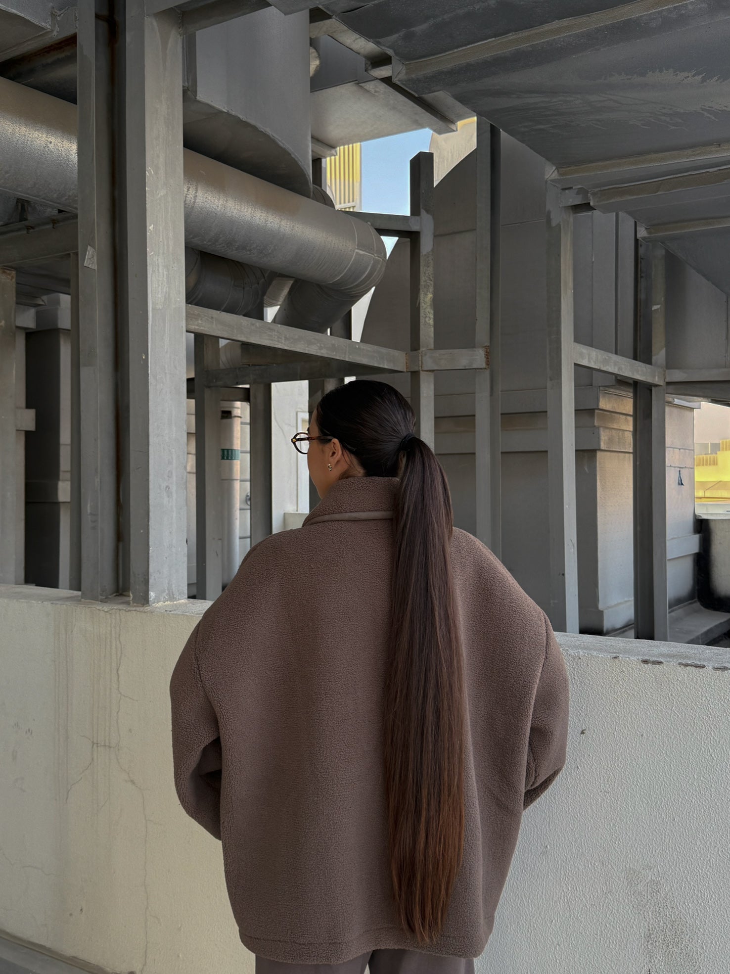 oversized teddy coat