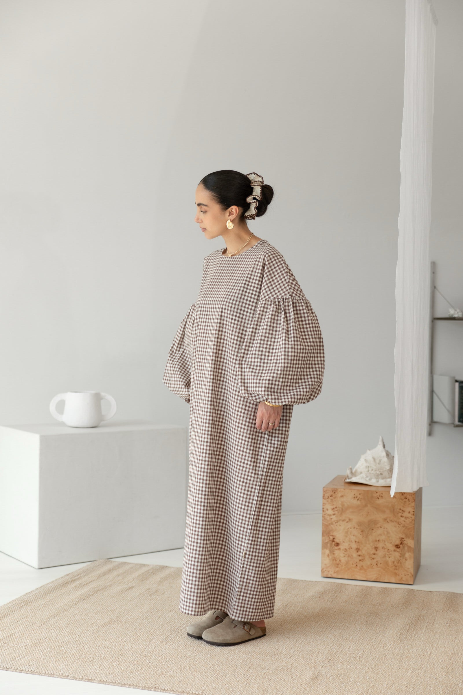 cmfe. oversized plaid dress