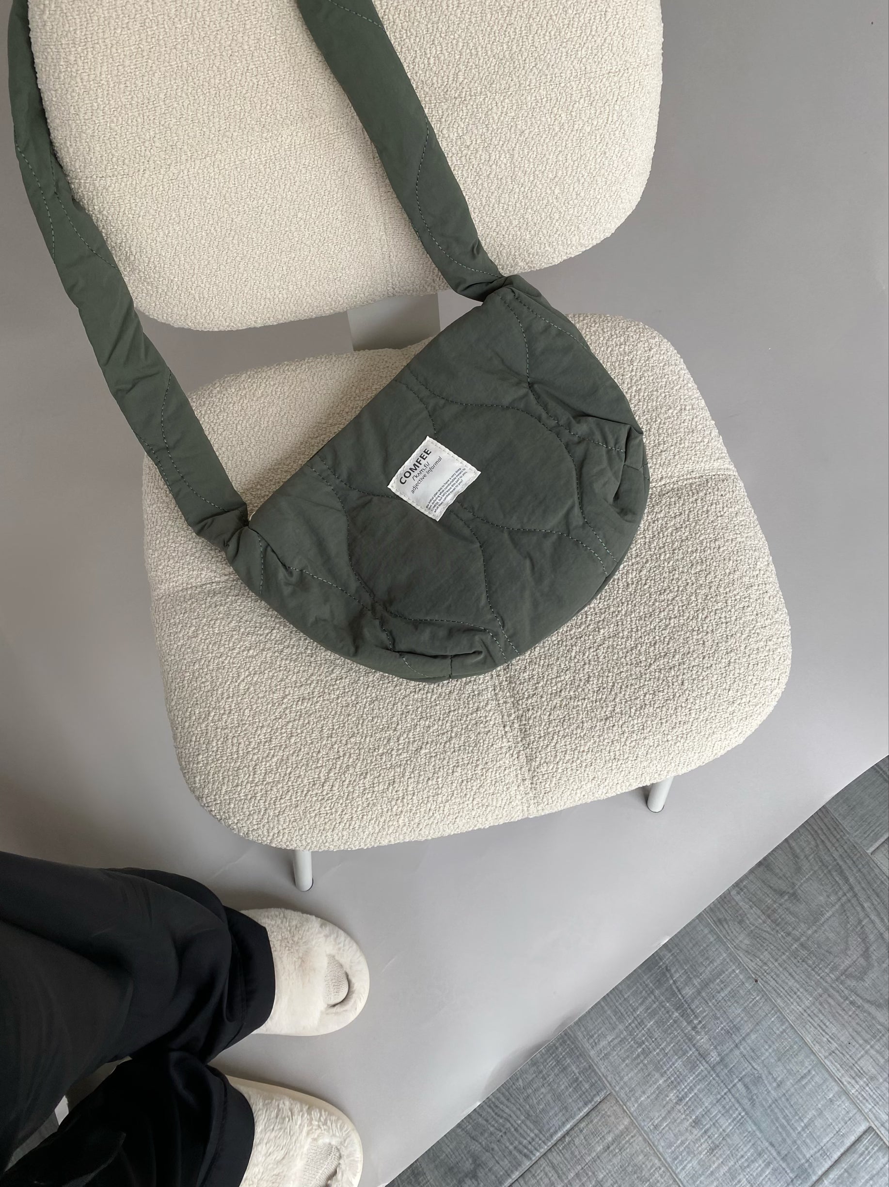PILLOW crossbody bag - forest green