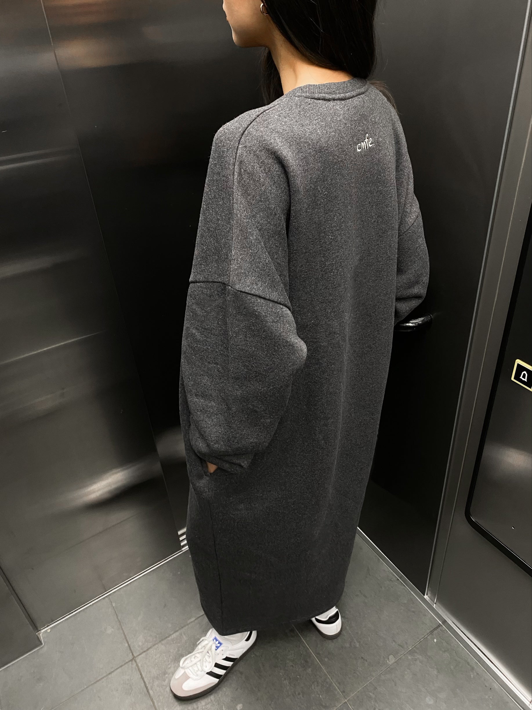 cmfe. jumper dress - dark grey