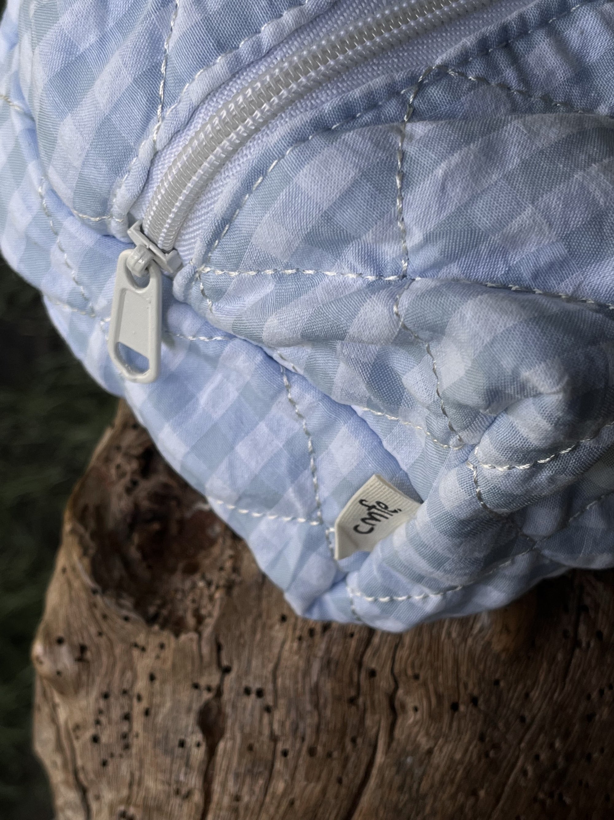 cmfe. storage bag plaid print