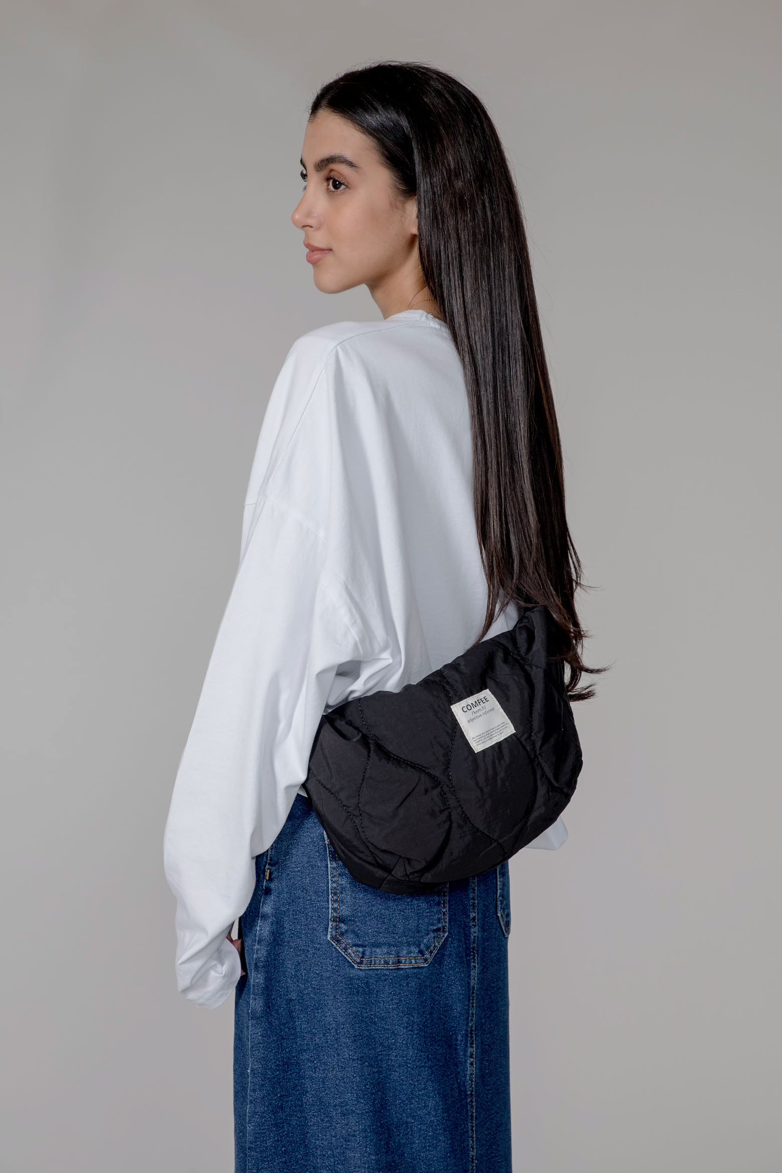 PILLOW crossbody bag - black