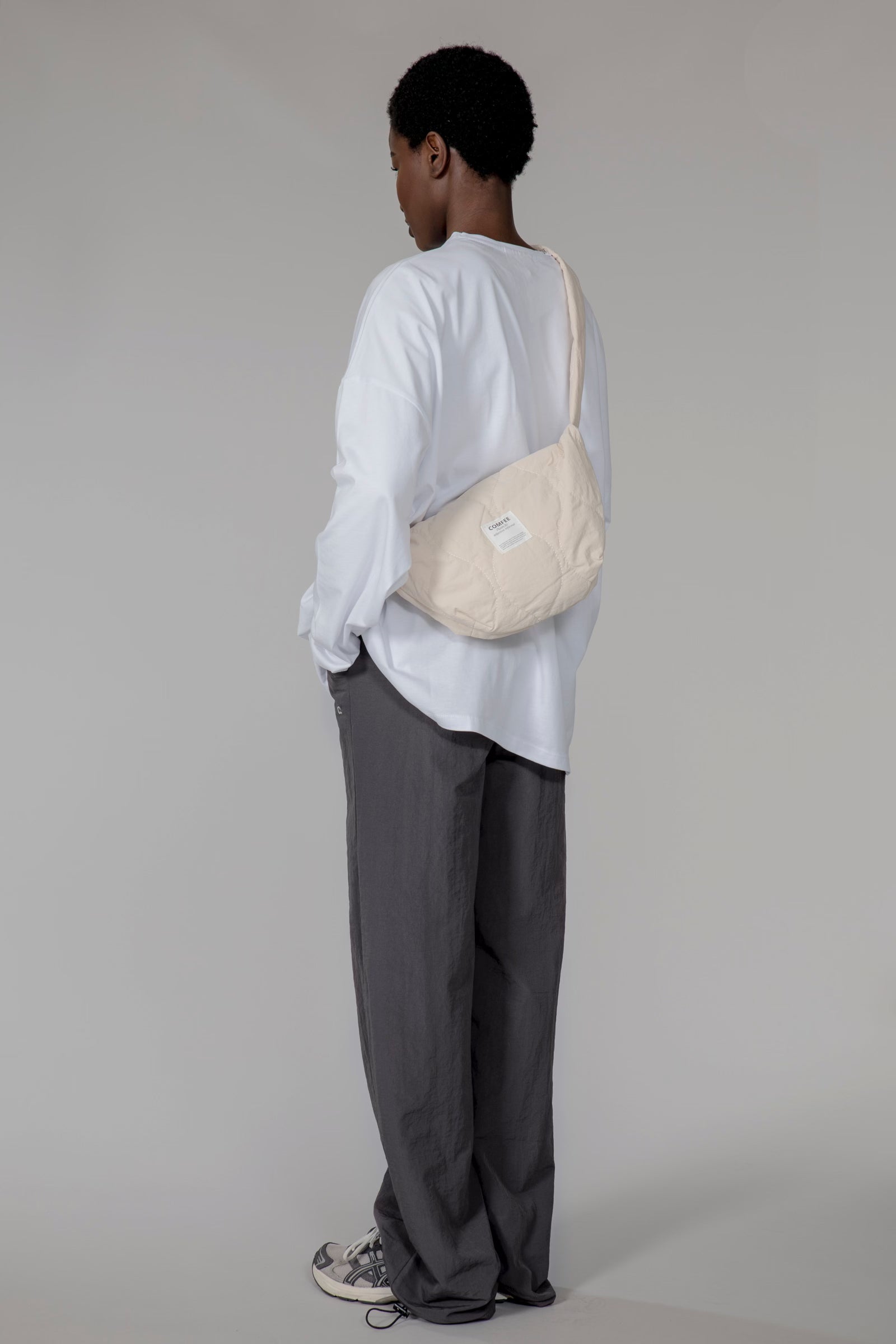 PILLOW crossbody bag - beige