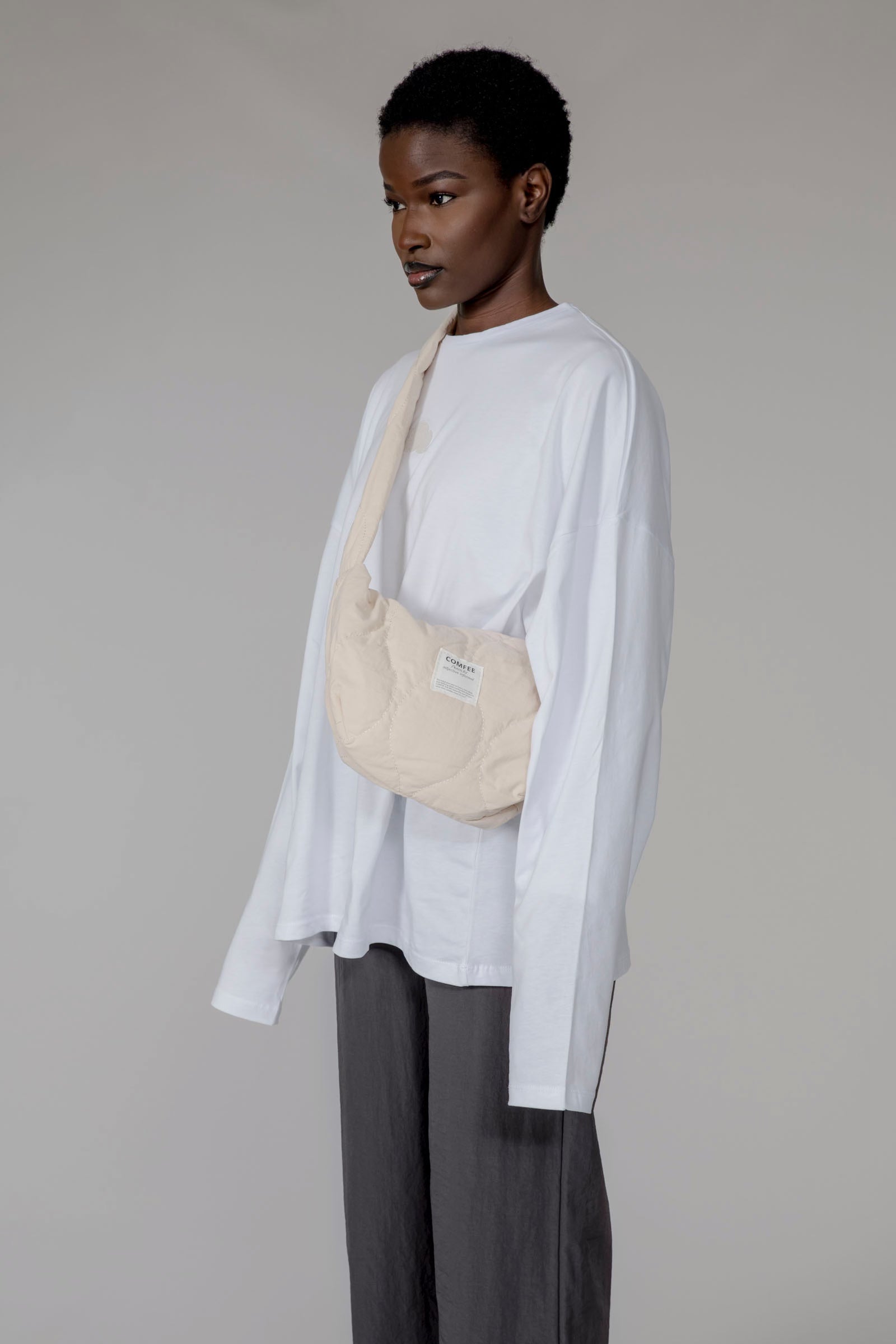 PILLOW crossbody bag - beige