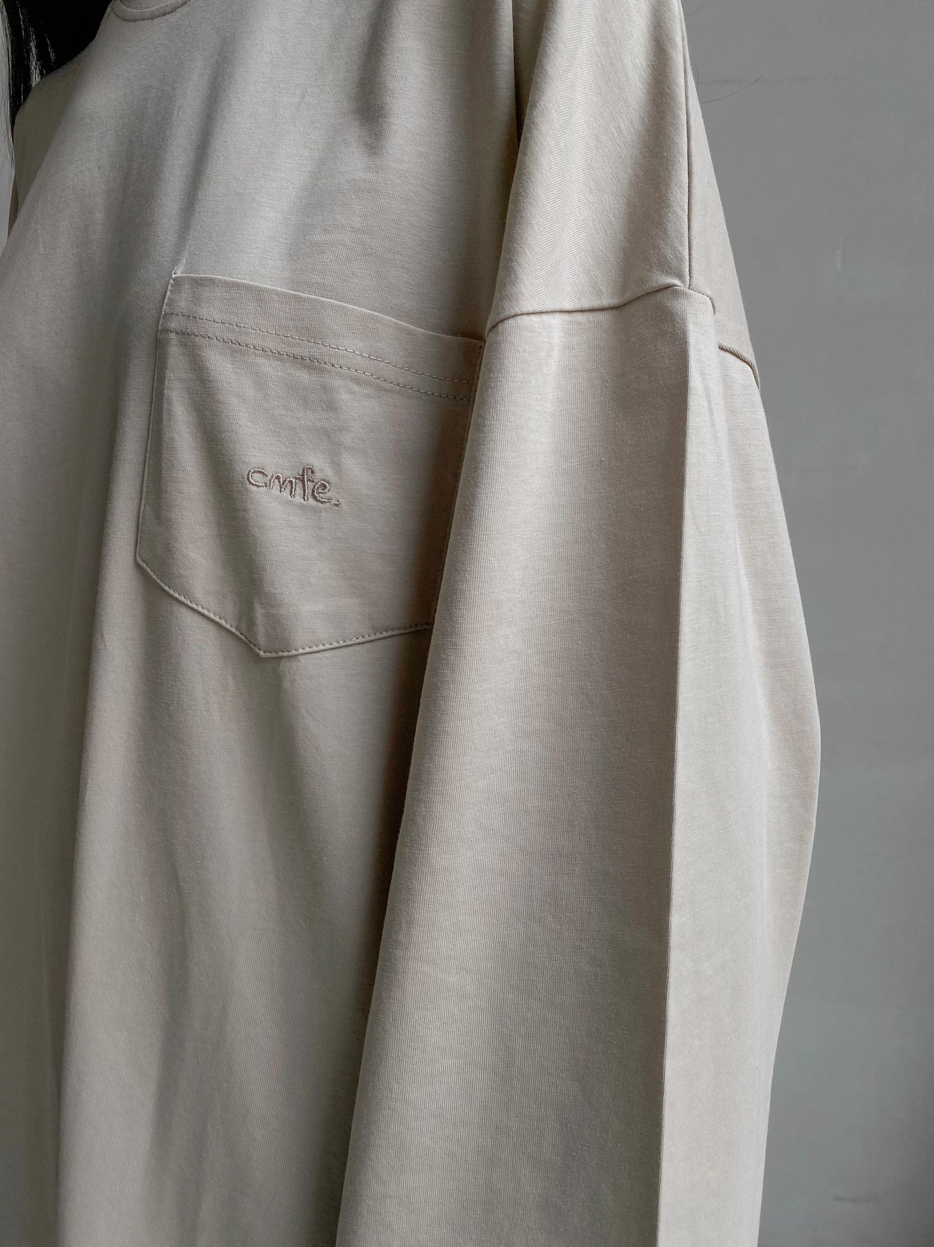 cmfe. oversized t-shirt dress - stone