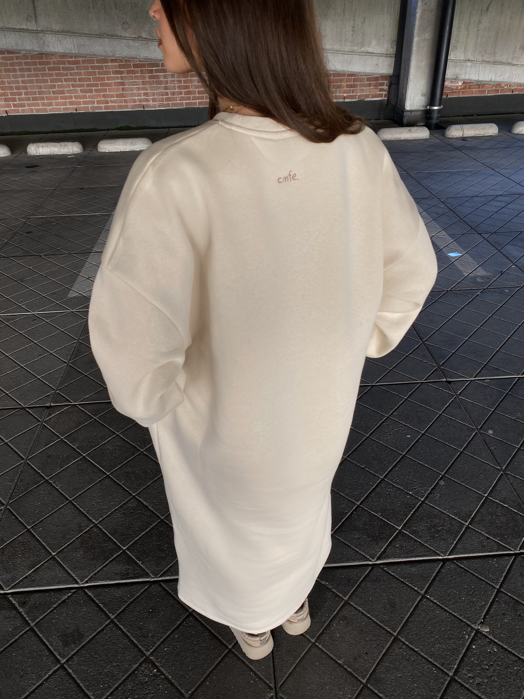 cmfe. jumper dress - oatmeal
