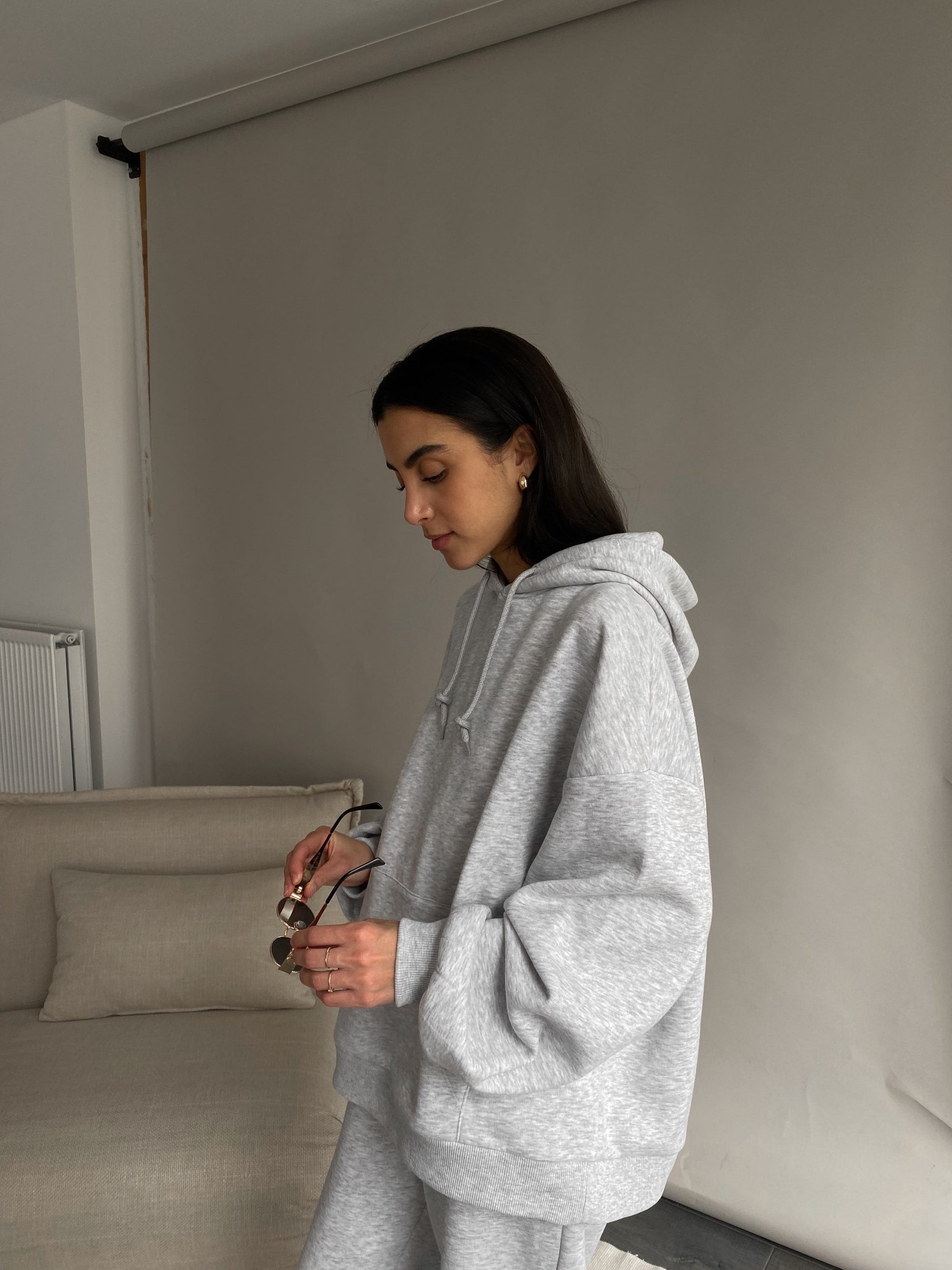 cmfe. hoodie - light grey