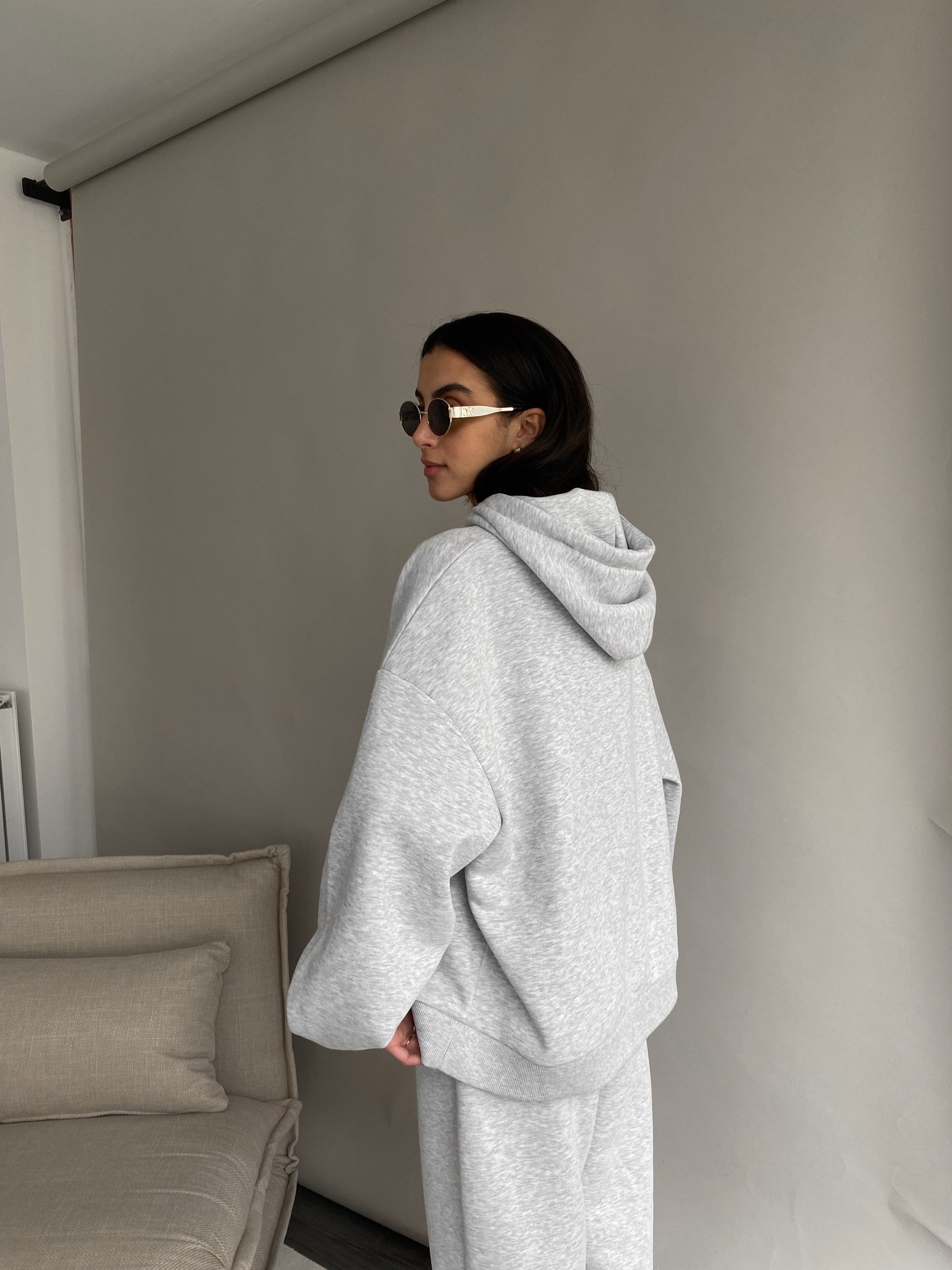 cmfe. hoodie - light grey