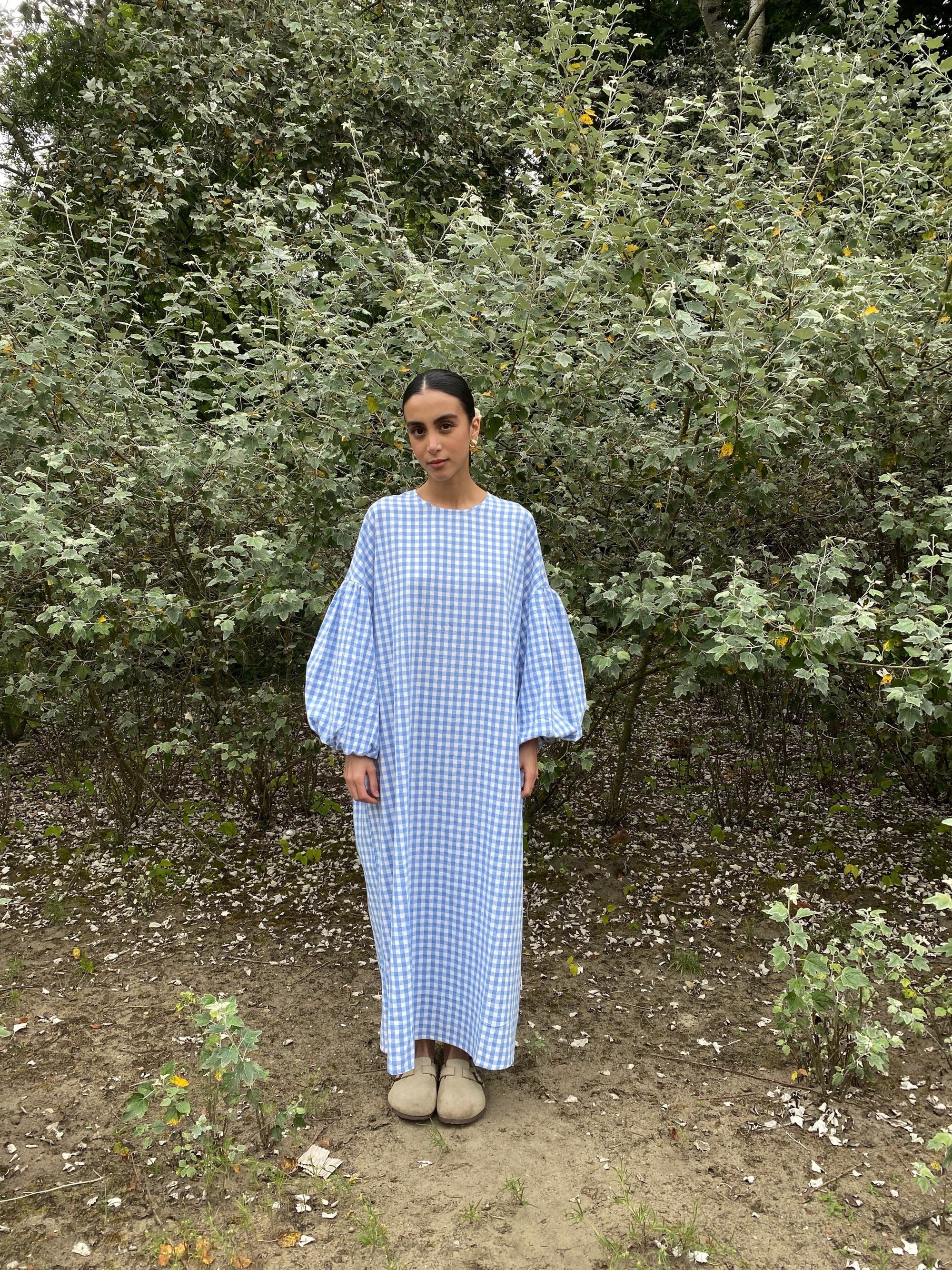 cmfe. oversized plaid dress