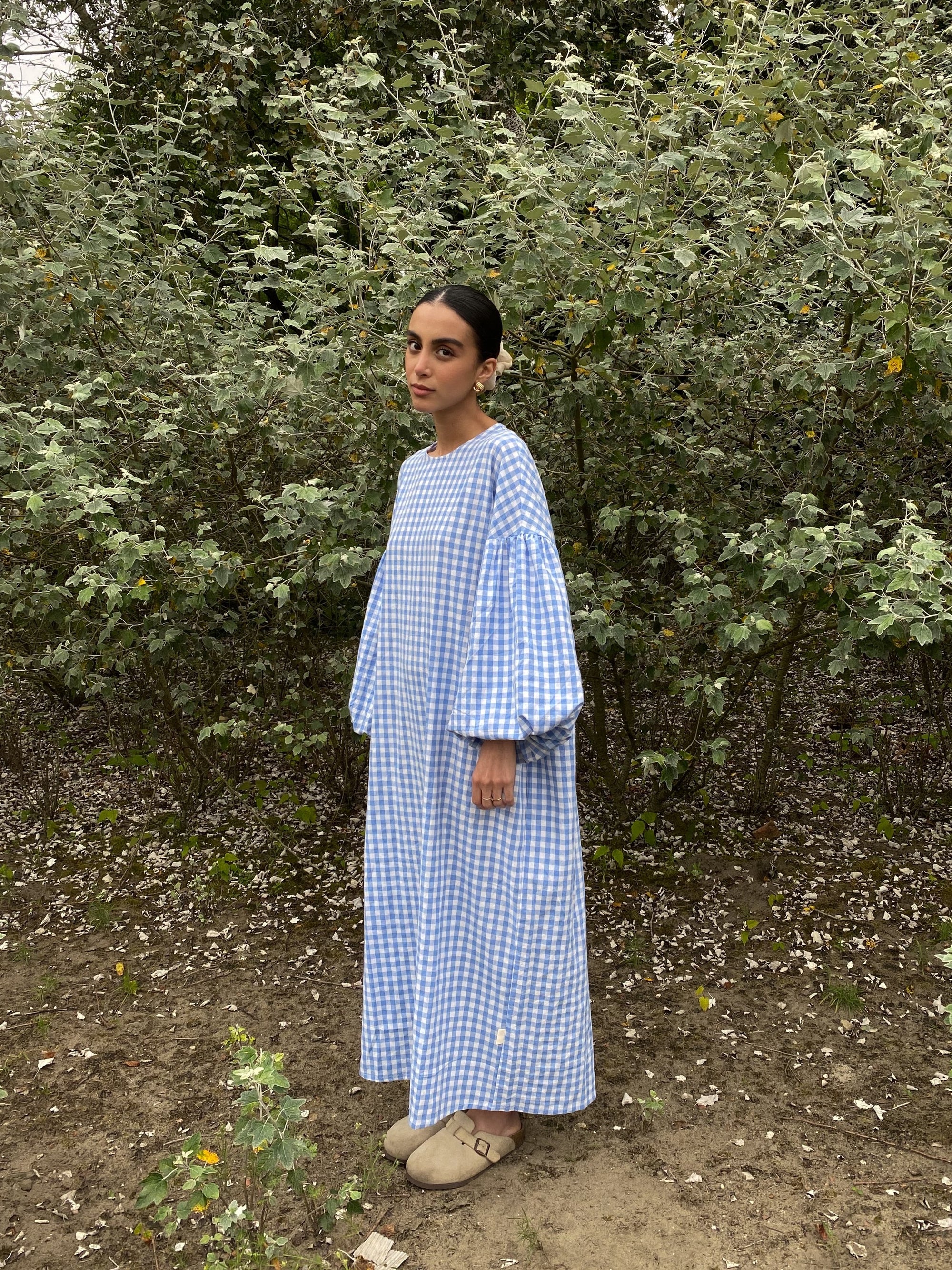 cmfe. oversized plaid dress