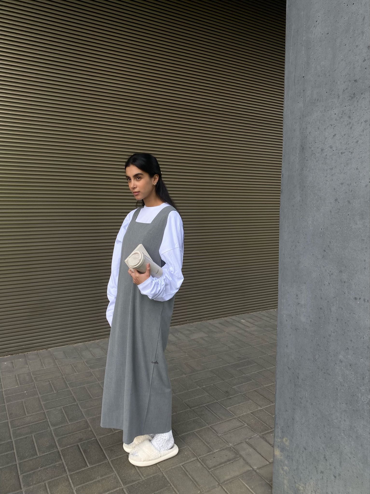 cmfe. sleeveless dress - grey