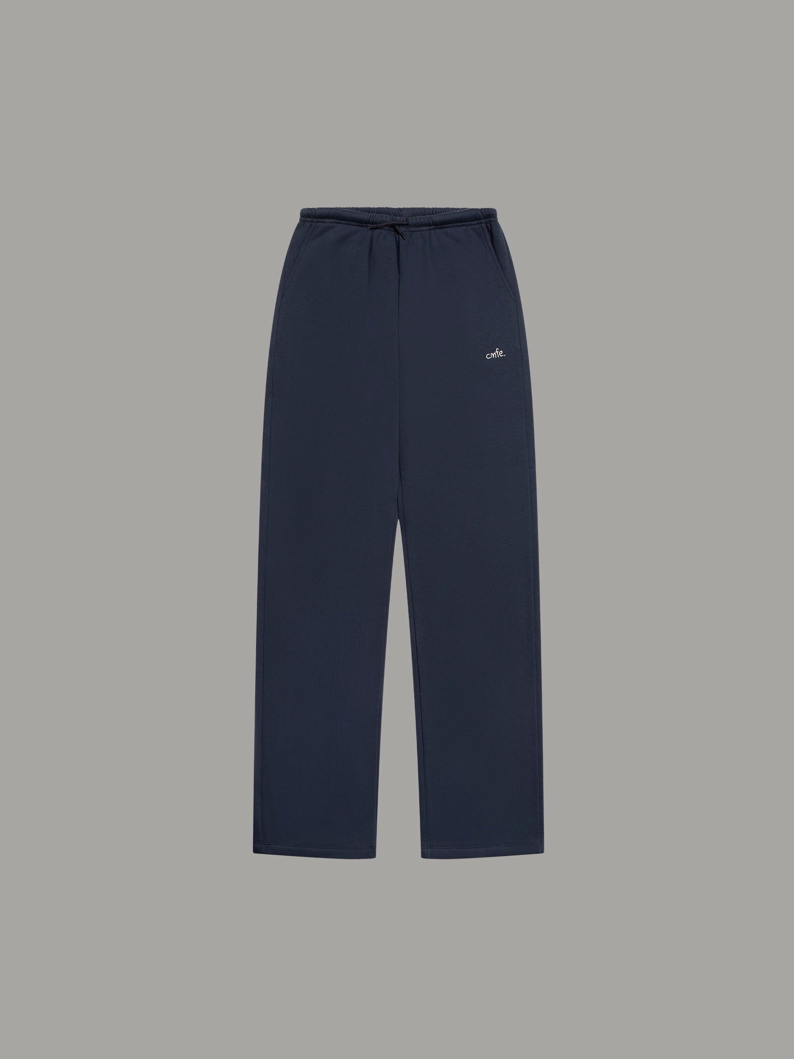 cmfe. straight leg joggers - navy blue