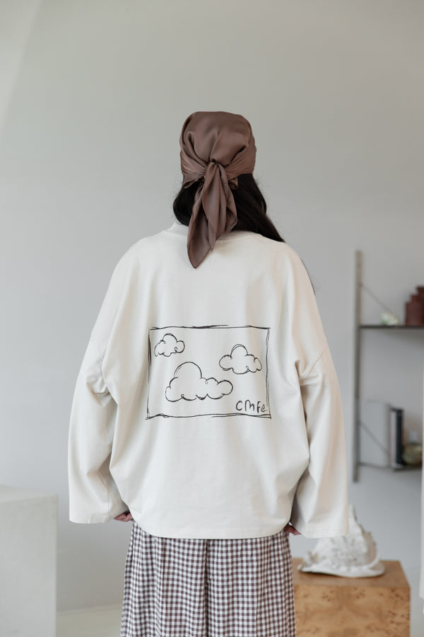 clouds t-shirt - sand