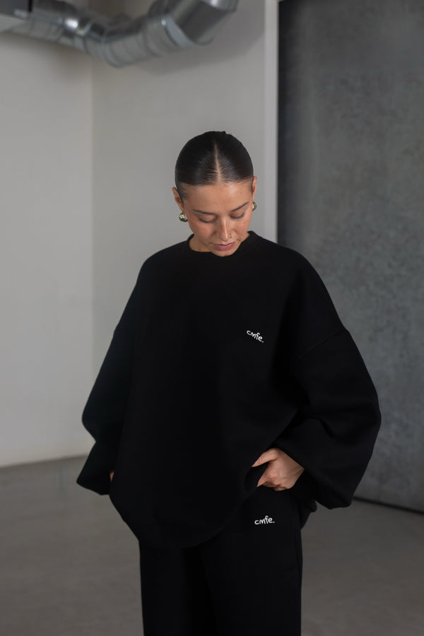cmfe. sweatshirt - black
