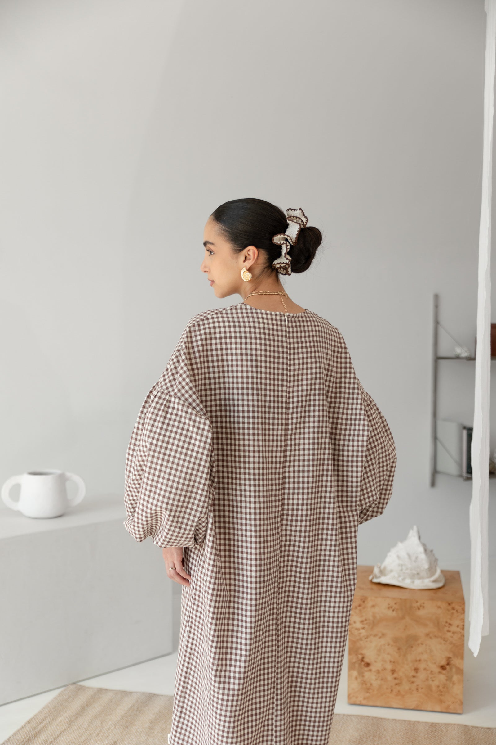 cmfe. oversized plaid dress