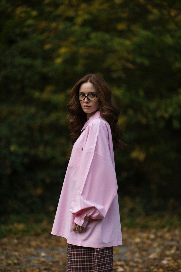 cmfe. oversized poplin shirt - blush