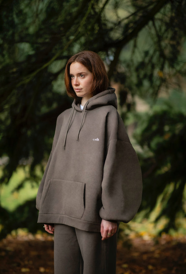 cmfe. hoodie - major brown