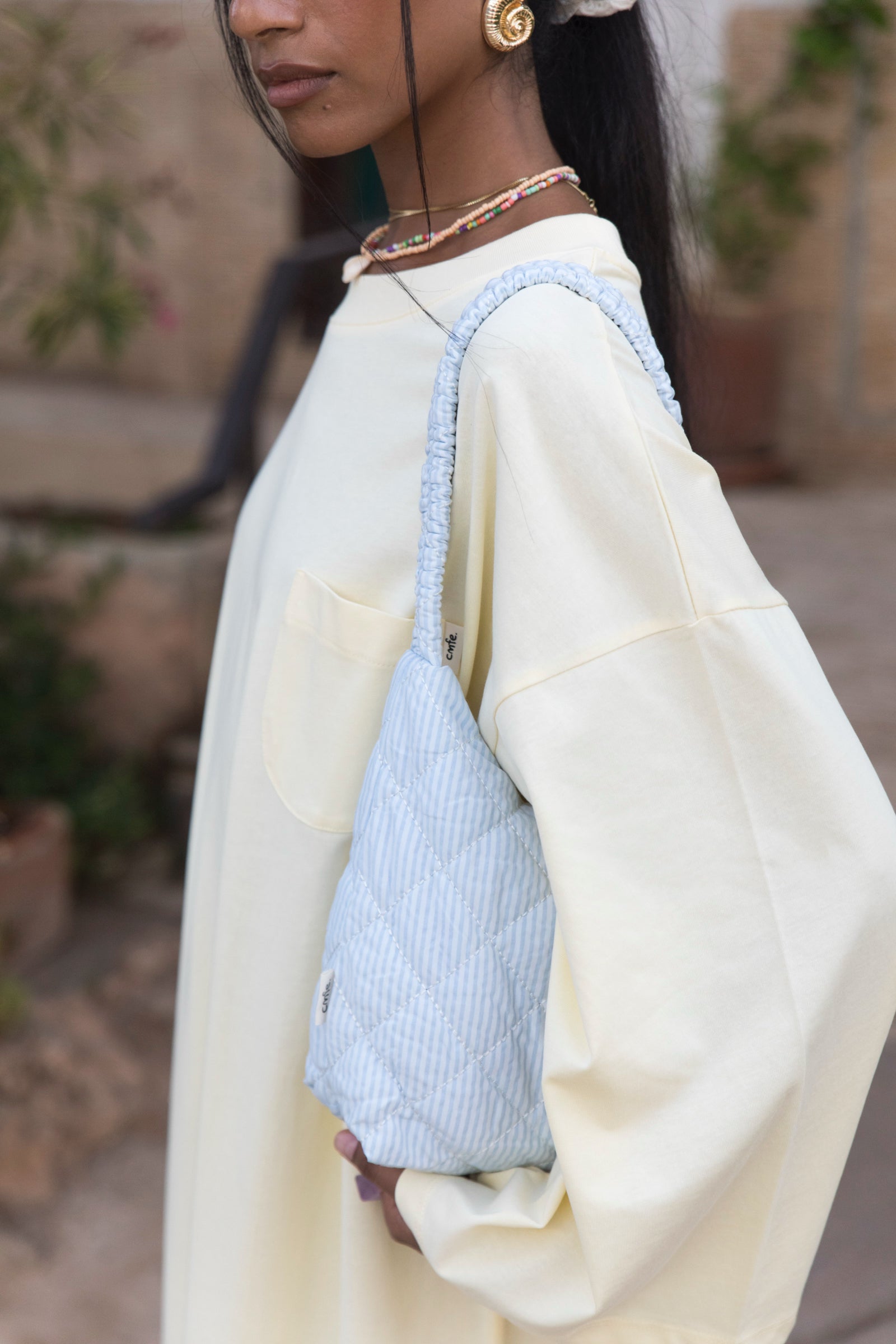 cmfe. oversized t-shirt dress - butter yellow – COMFEE.